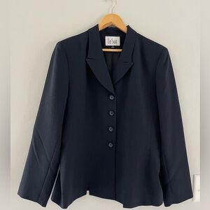 Le Suit Black Blazer with Button Detail